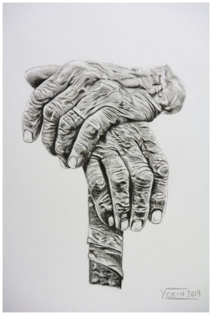 HANDS - Charcoal by Yokin. 
