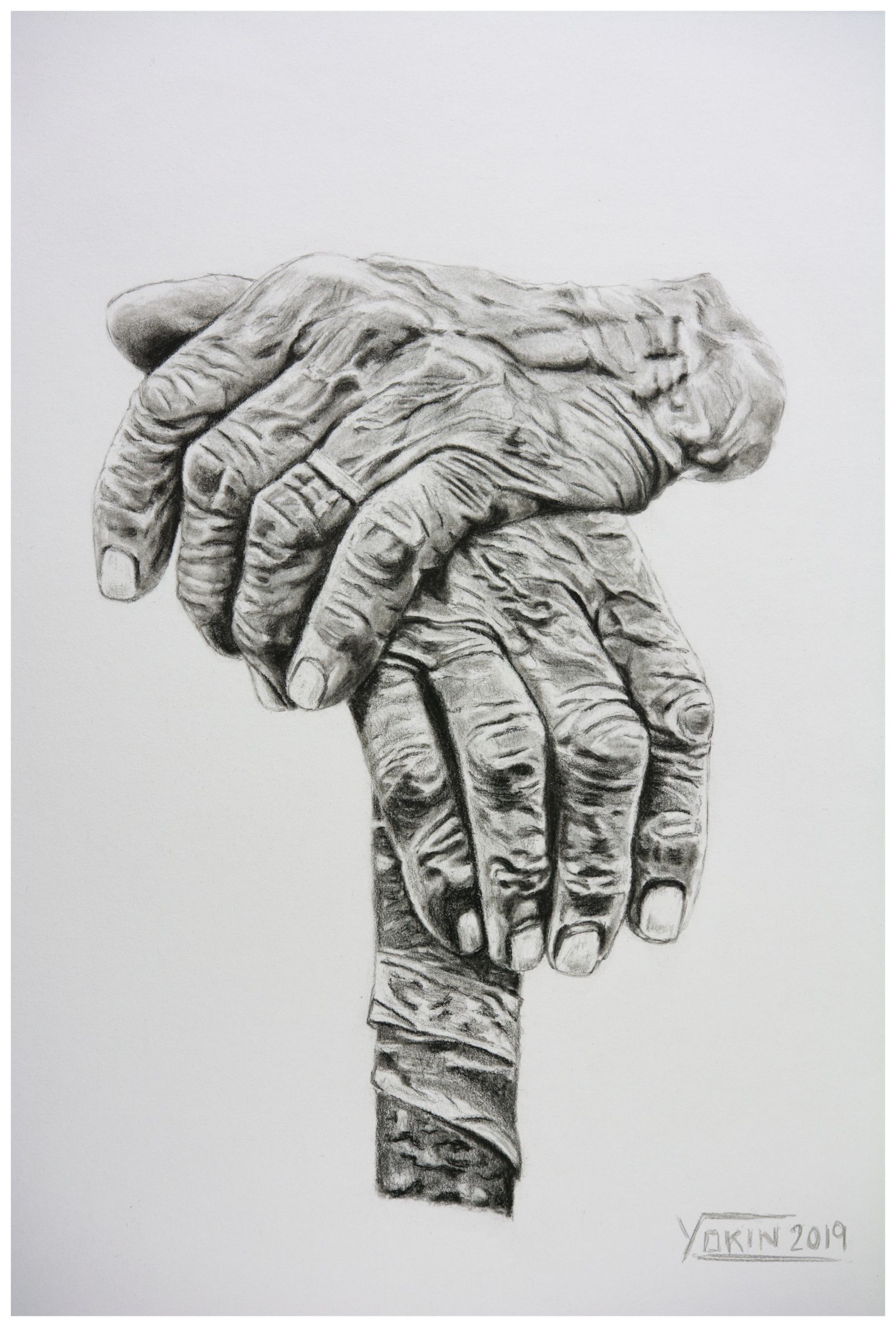 HANDS - Charcoal by Yokin. 