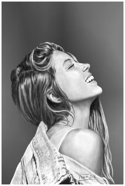 SMILE - Drawing by Yokin.