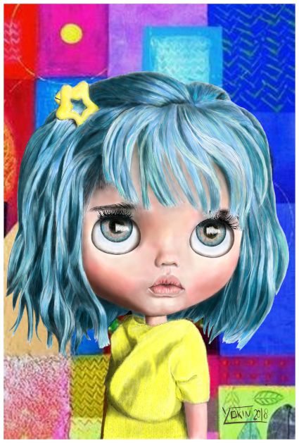 SKY BLUE - Illustration by Yokin.