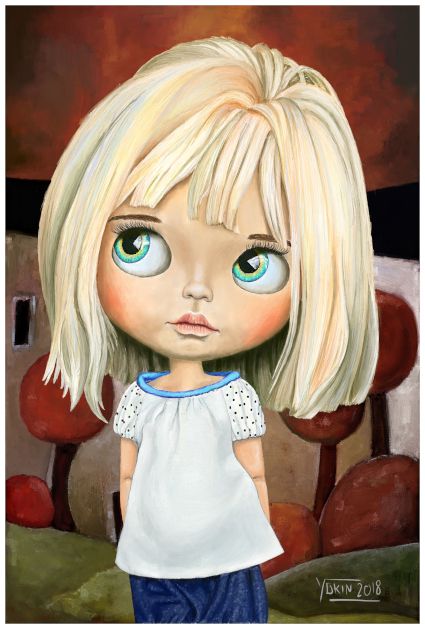 ANGELINA - Illustration by Yokin.