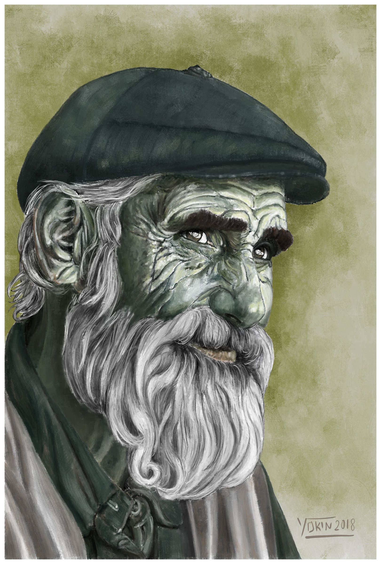 MY SUPPORT - Painting by Yokin.