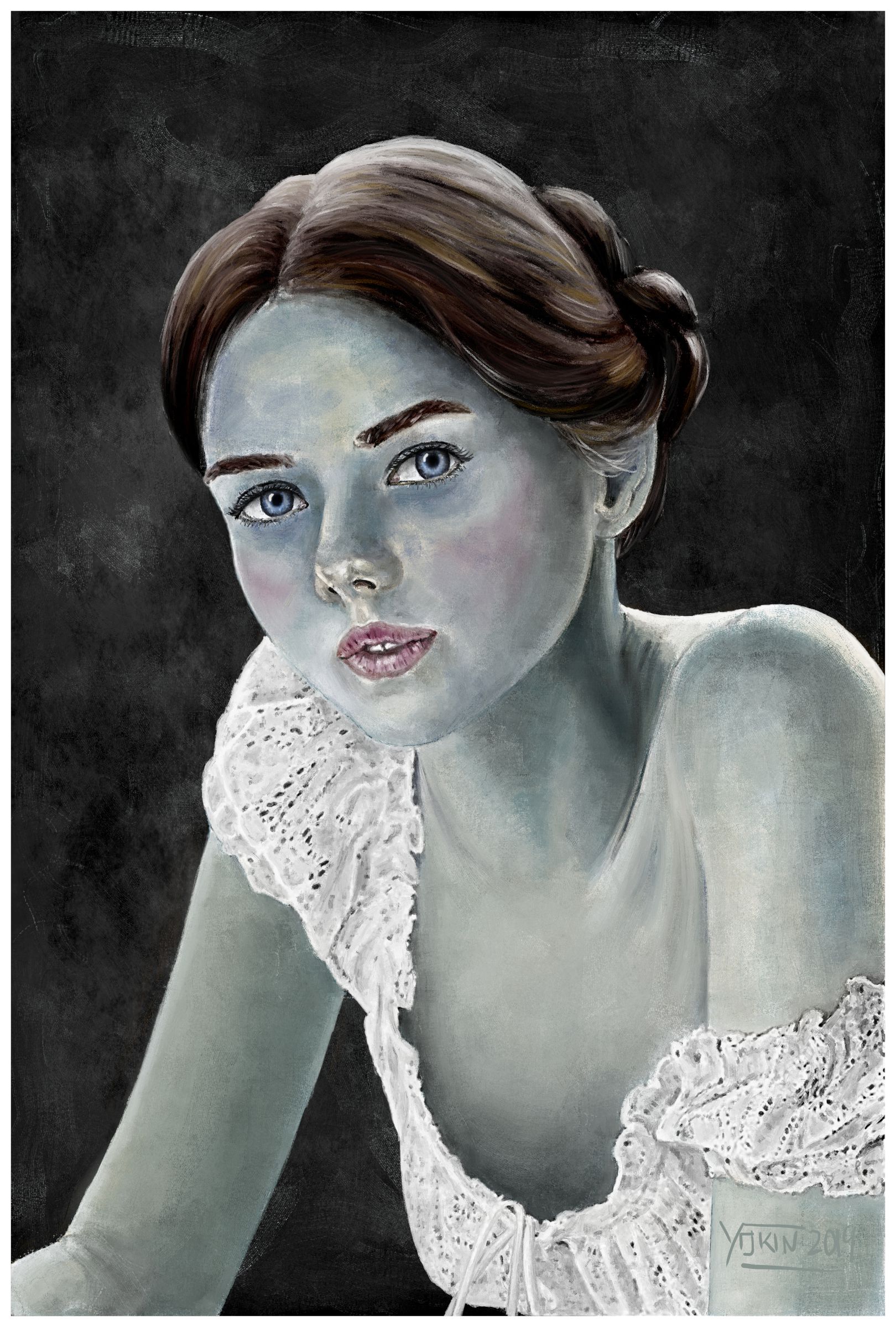 VIRIDIANA - Painting by Yokin.