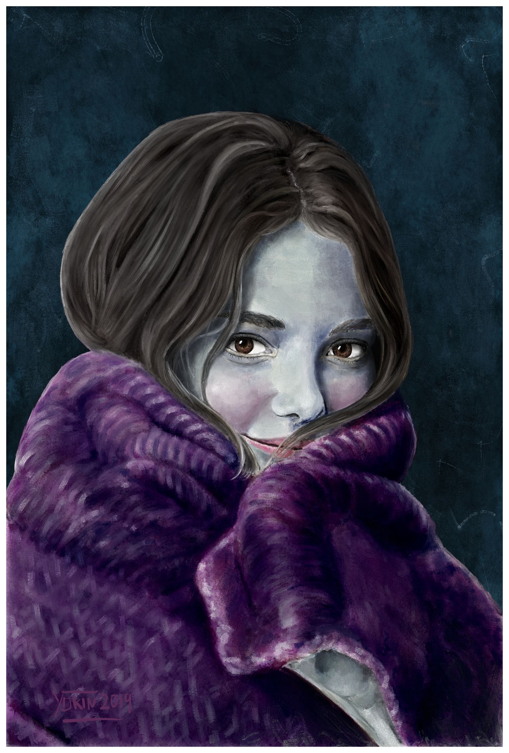 MY BLANKET - Painting by Yokin.