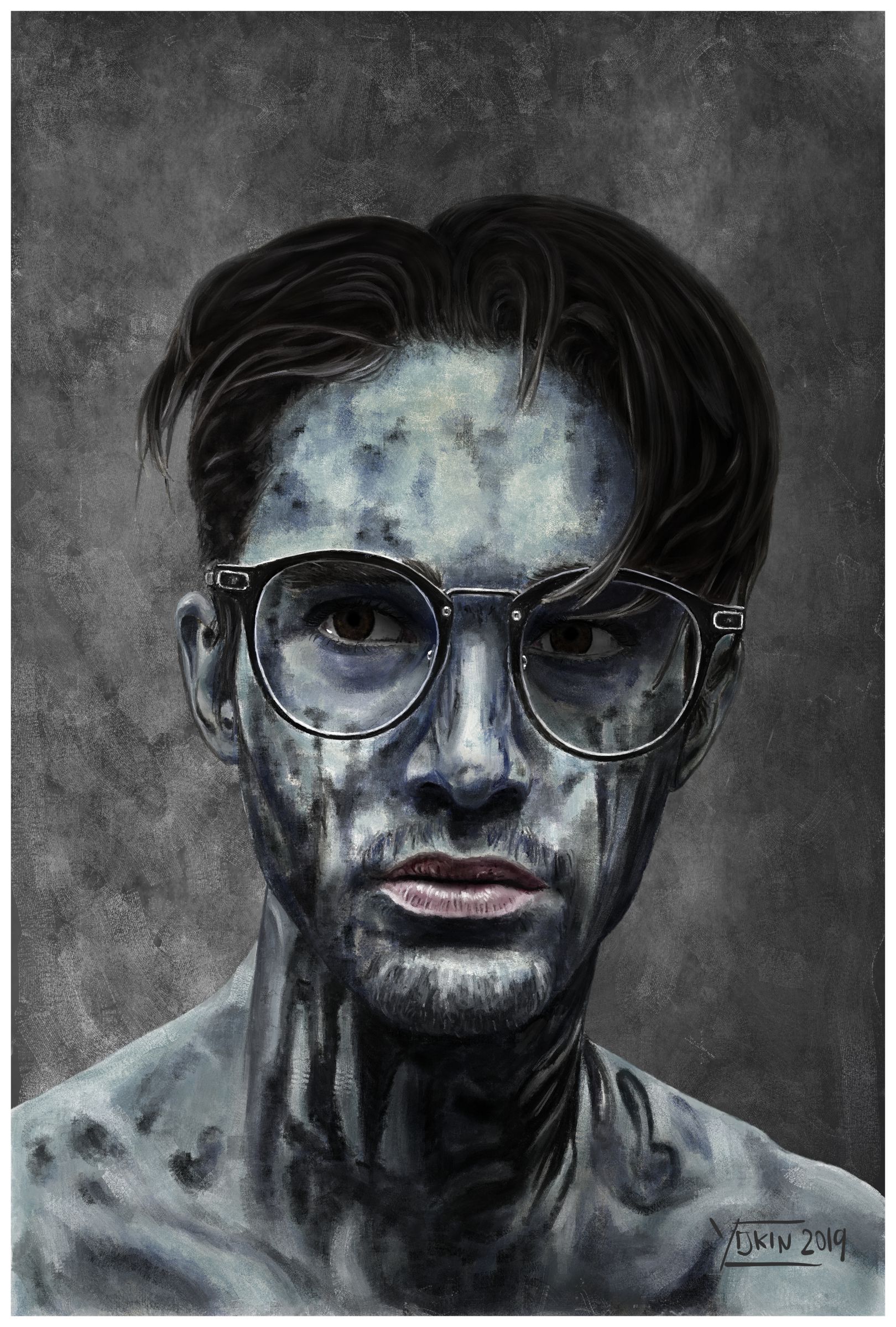 FIGHTER - Painting by Yokin.