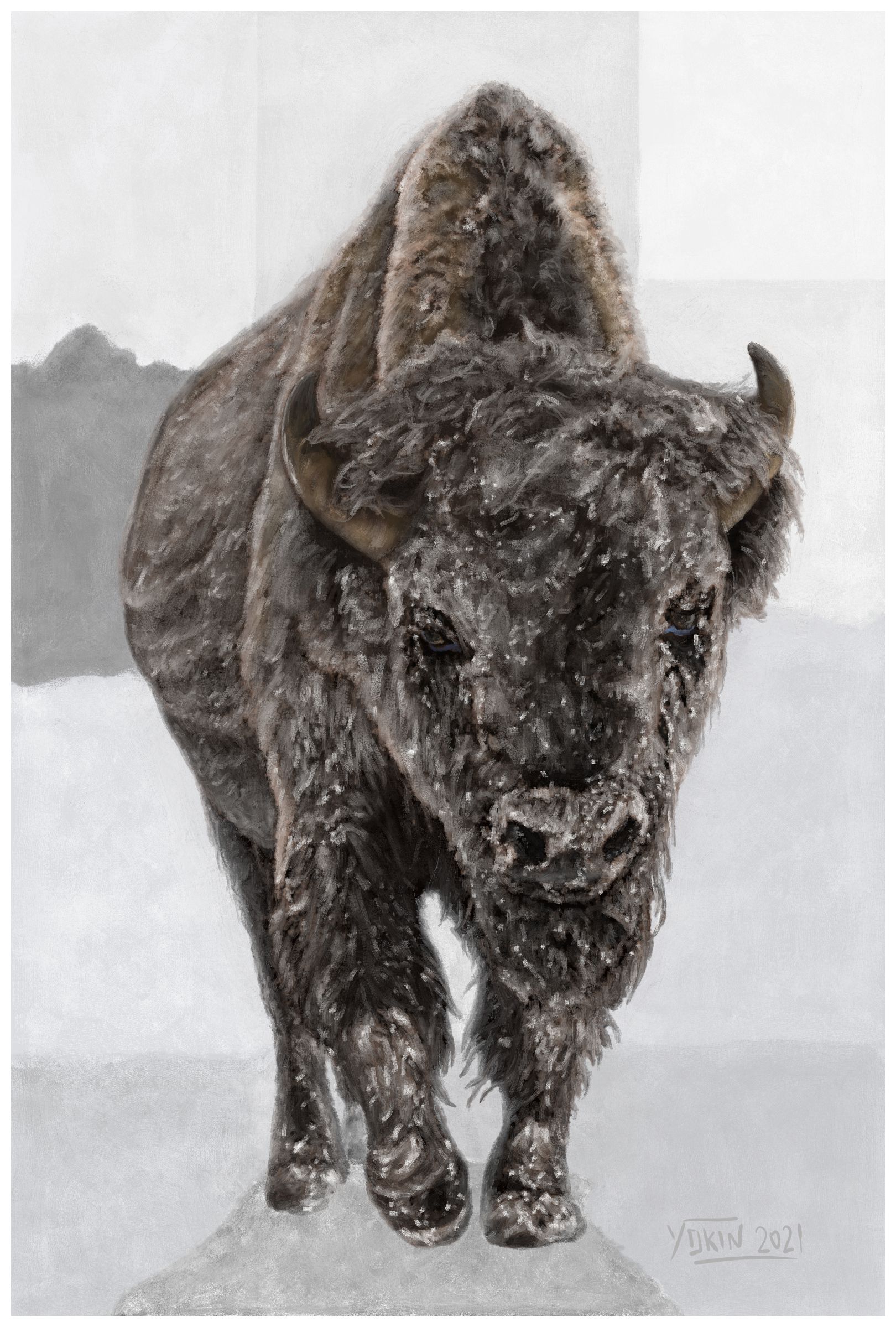 BUFFALO BILL´S SOUL - Painting by Yokin.
